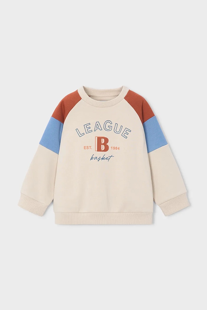 Mayoral bluza dziecięca z bawełną beżowy 4457.5B.Mini.9BY2