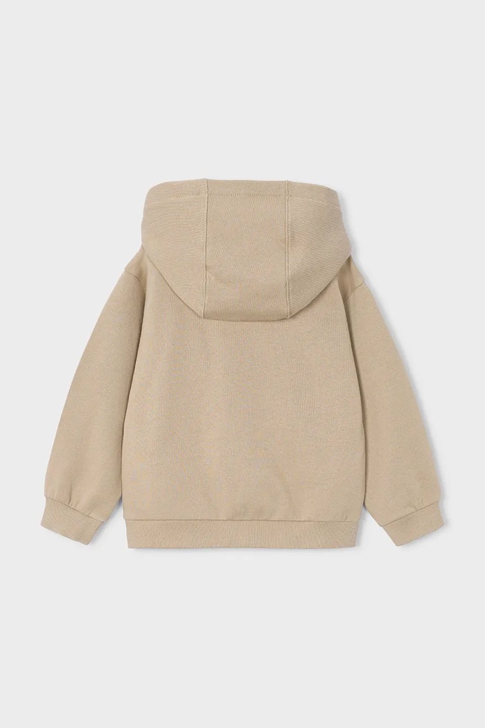 Mayoral Bluza z kapturem dziecięca bawełniana z elastanem 4455.5A.Mini.9BY2 beżowy AW26