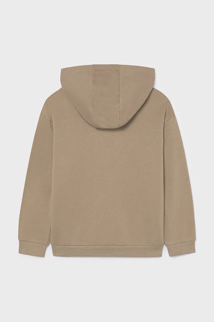 Mayoral кофта с капюшоном для детей с хлопком 820.7A.Junior.9BY2 коричневый AW26