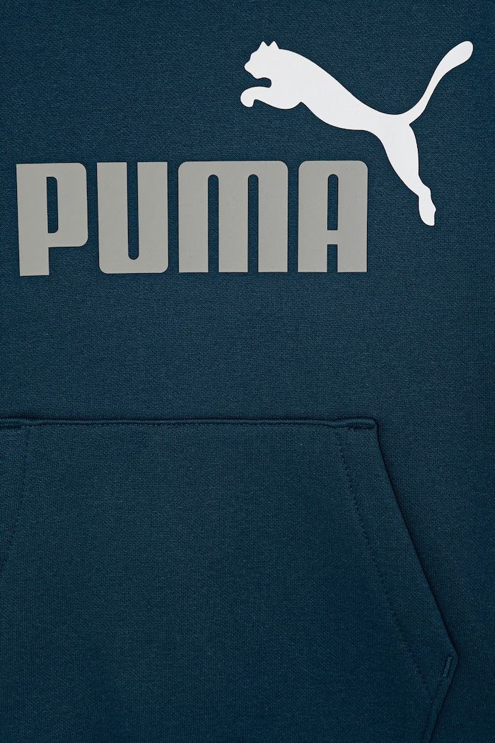 Chlapec Puma mikina s kapucňou detská s bavlnou ESS 2 COLOR No. 1 Logo Hoodie FL 685822.9BY2 modrá