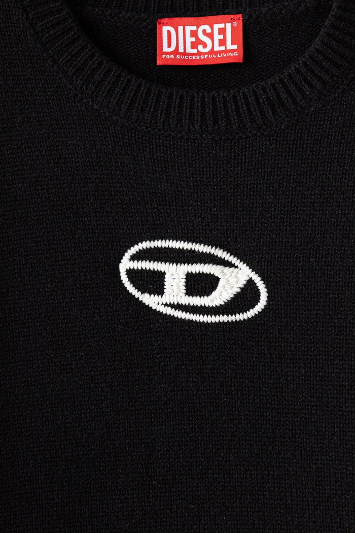 Chłopiec Diesel Bluza dziecięca KLIMO KNITWEAR J03028.KYAYX czarny