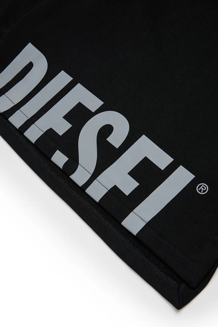 Diesel μπλούζα παιδική βαμβακερή SRES OVER SWEAT-SHIRT μαύρο J03035.KYAZ3