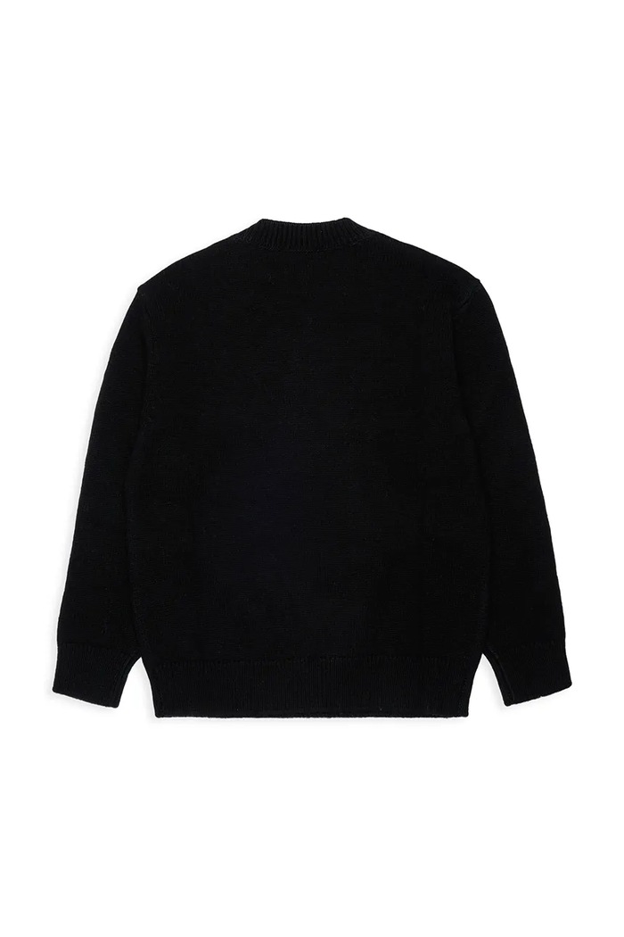 Diesel Hanorac pentru copii KONZI OVER KNITWEAR J02981.KYAYX negru AW26