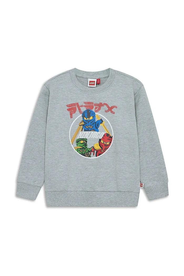 Lego bluza dziecięca z bawełną LWSIAN 606 szary 60.1101.1544
