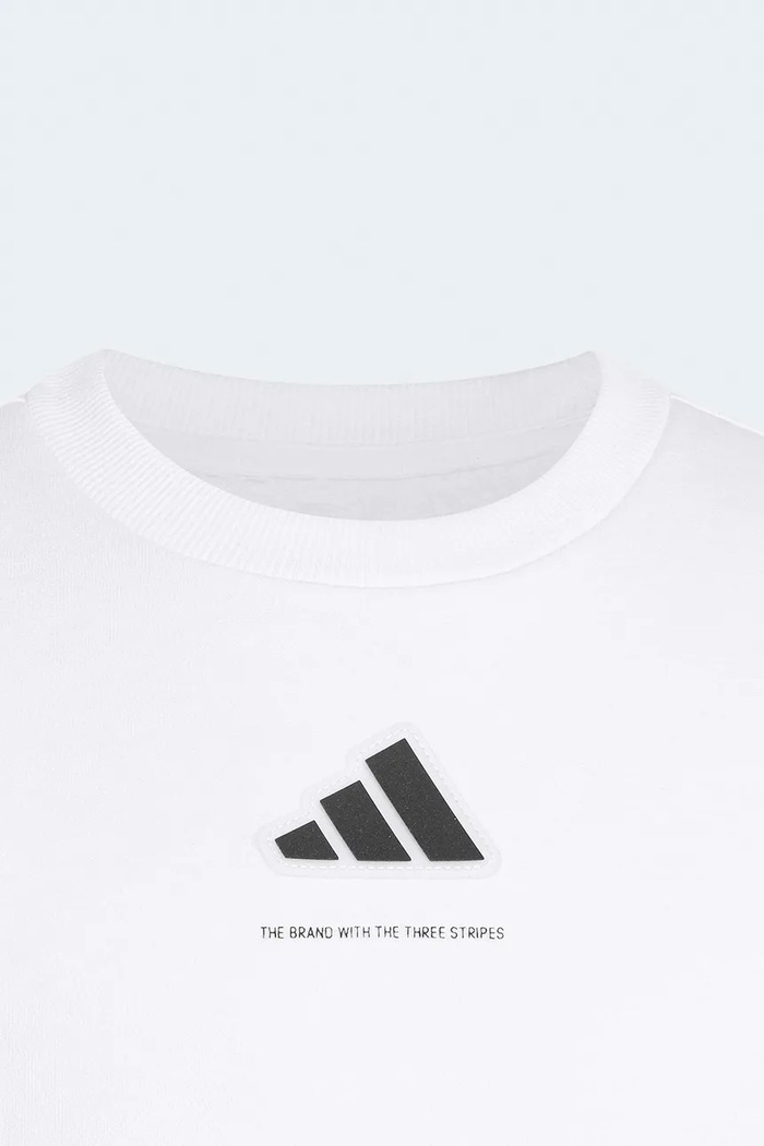 Dječaci adidas Dukserica za djecu s pamukom ONE SMU RANGE (SMU) KX6157 bijela