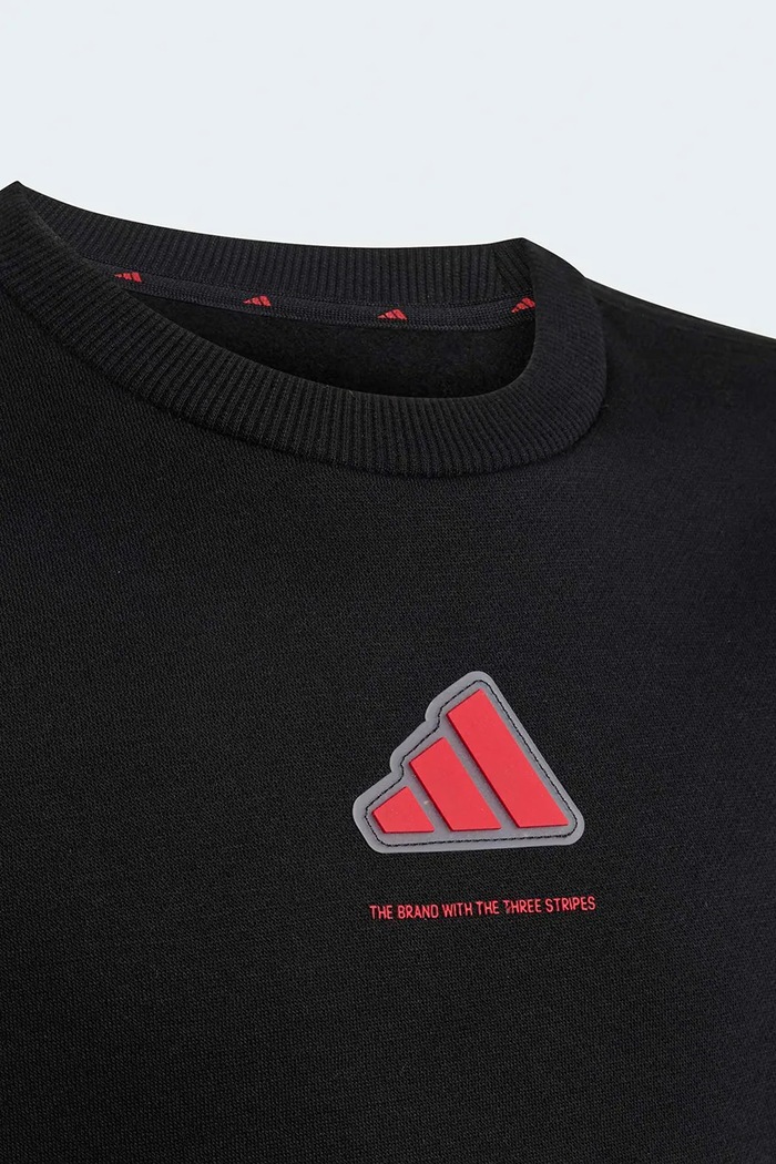 adidas mikina dětská s bavlnou černá KX6156