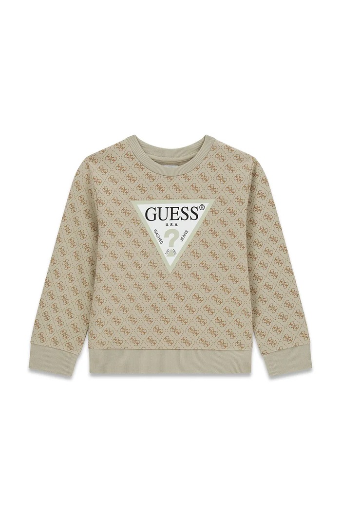 Guess bluza dziecięca bawełniana beżowy N6YQ07.K4100.9BY2