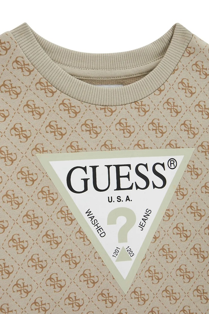 Chłopiec Guess bluza dziecięca bawełniana N6YQ07.K4100.9BY2 beżowy