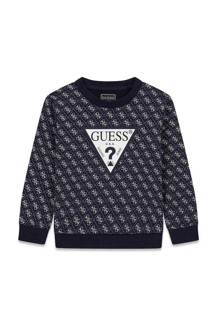 Guess bluza dziecięca bawełniana czarny N6YQ07.K4100.9BY2