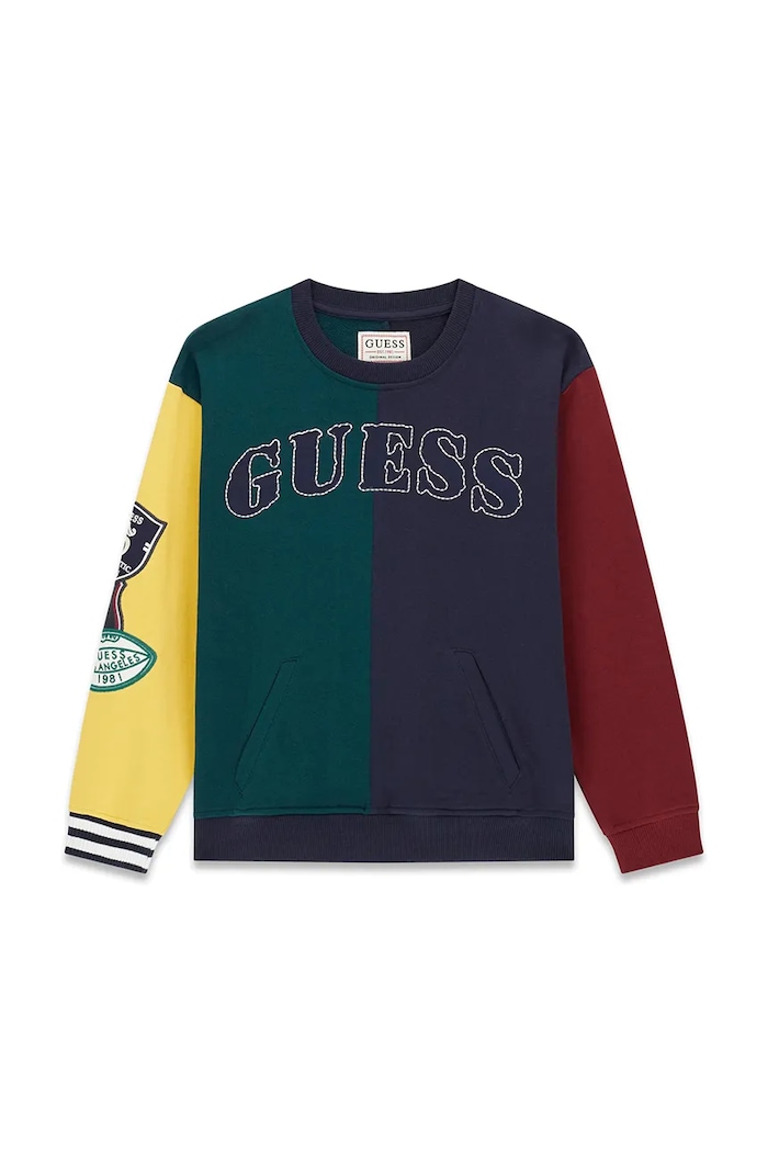Guess mikina dětská bavlněná vícebarevná L6YQ12.K4153.9BY2