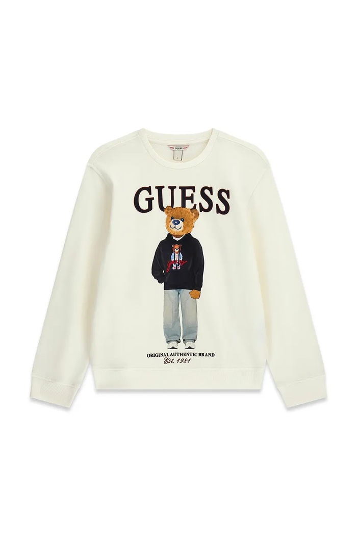 Guess bluza dziecięca bawełniana beżowy L6YQ07.K4049.9BY2