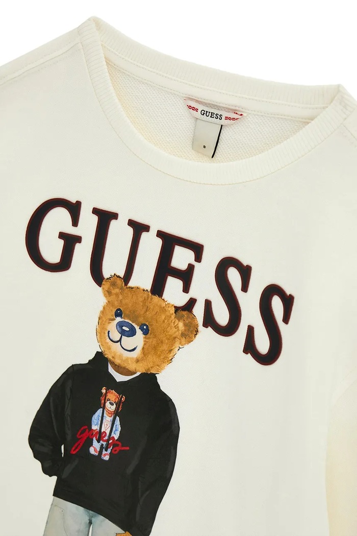 Chłopiec Guess bluza dziecięca bawełniana L6YQ07.K4049.9BY2 beżowy