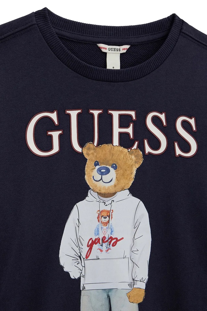 Chłopiec Guess bluza dziecięca bawełniana L6YQ07.K4049.9BY2 granatowy