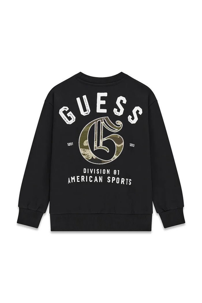 Guess hanorac pentru copii, din bumbac L6YQ04.K4026.9BY2 negru AW26