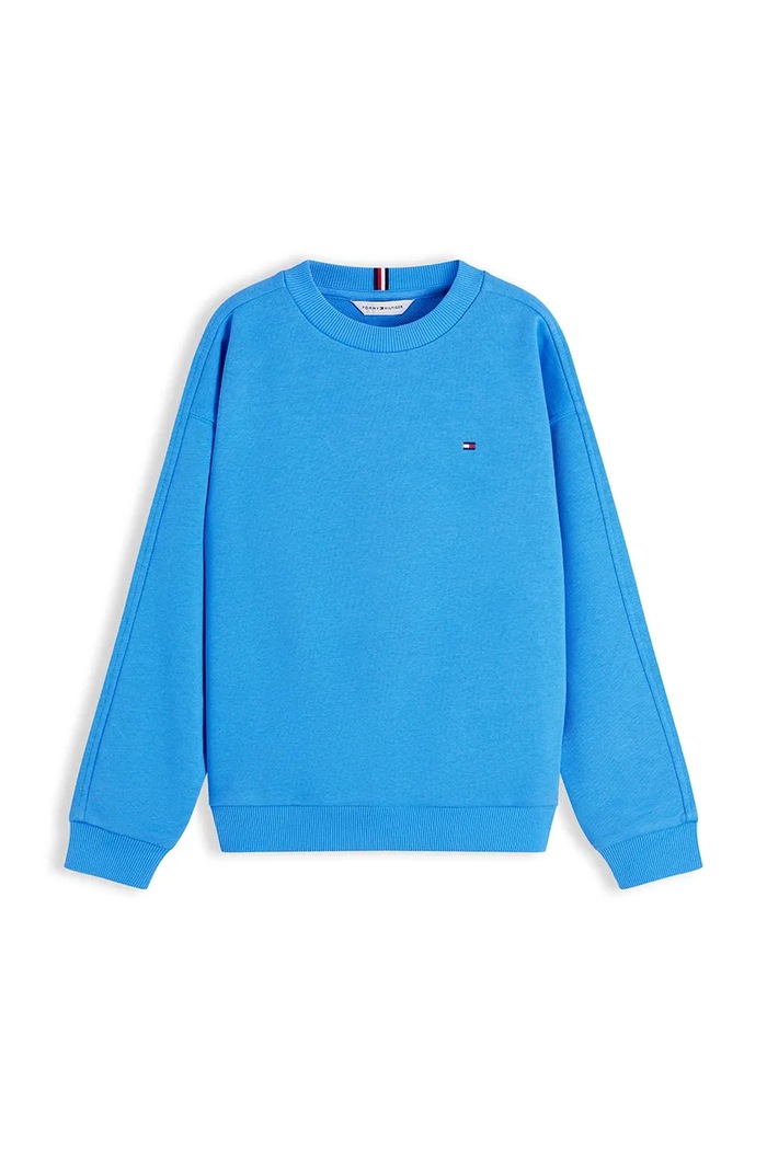 Tommy Hilfiger bluza dziecięca bawełniana KB0KB10509.128.176.9BY2 niebieski AW26