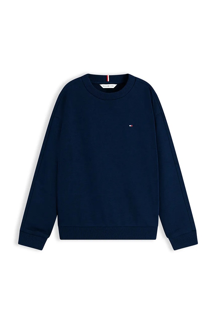 Tommy Hilfiger bluza dziecięca bawełniana KB0KB10509.128.176.9BY2 granatowy AW26