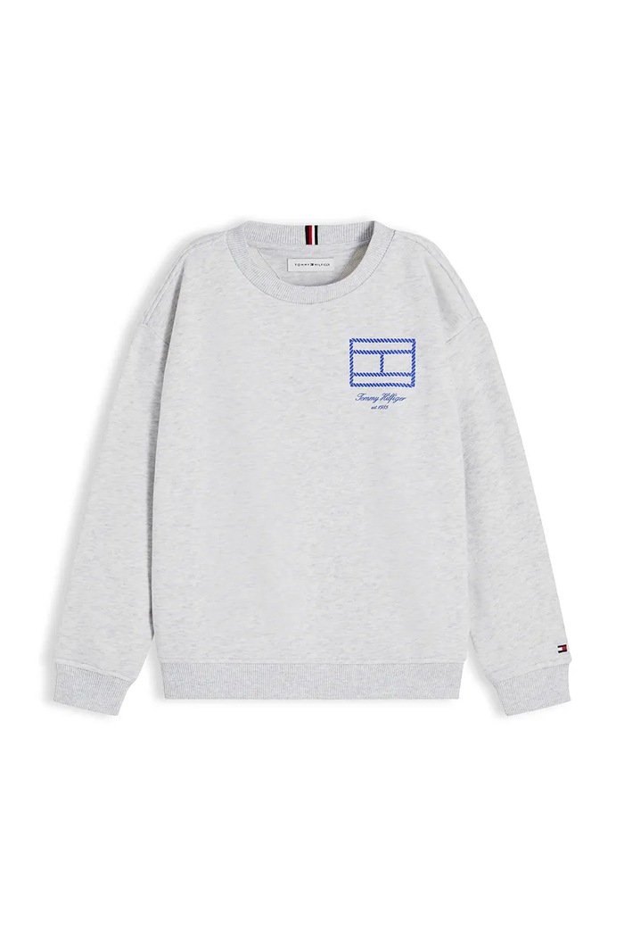 Tommy Hilfiger bluza dziecięca bawełniana KB0KB10594.128.176.9BY2 szary AW26