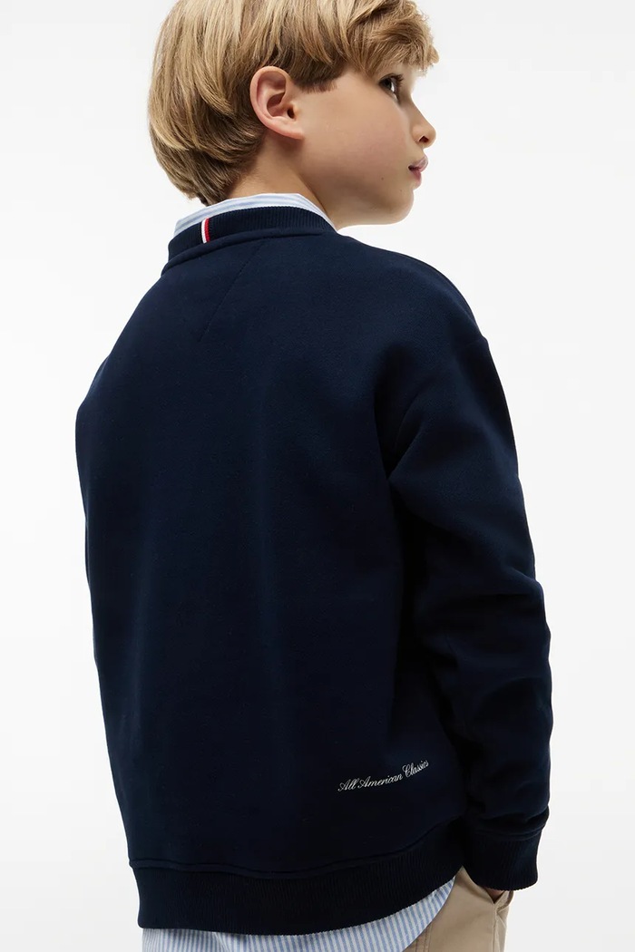 Tommy Hilfiger bluza dziecięca bawełniana granatowy KB0KB10594.128.176.9BY2