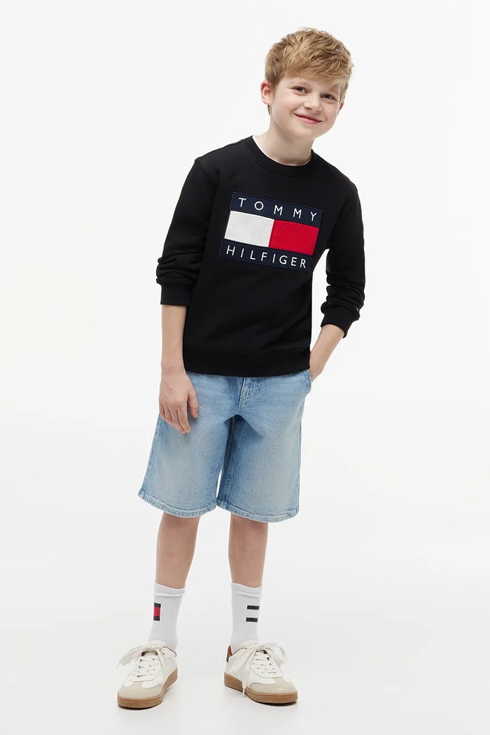 Tommy Hilfiger bluza dziecięca bawełniana KS0KS00709.128.176.9BY2 granatowy AW26