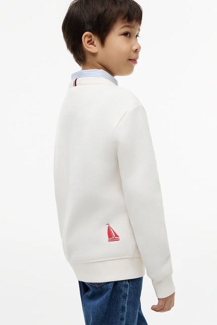 Tommy Hilfiger bluza dziecięca bawełniana biały KB0KB10506.128.176.9BY2