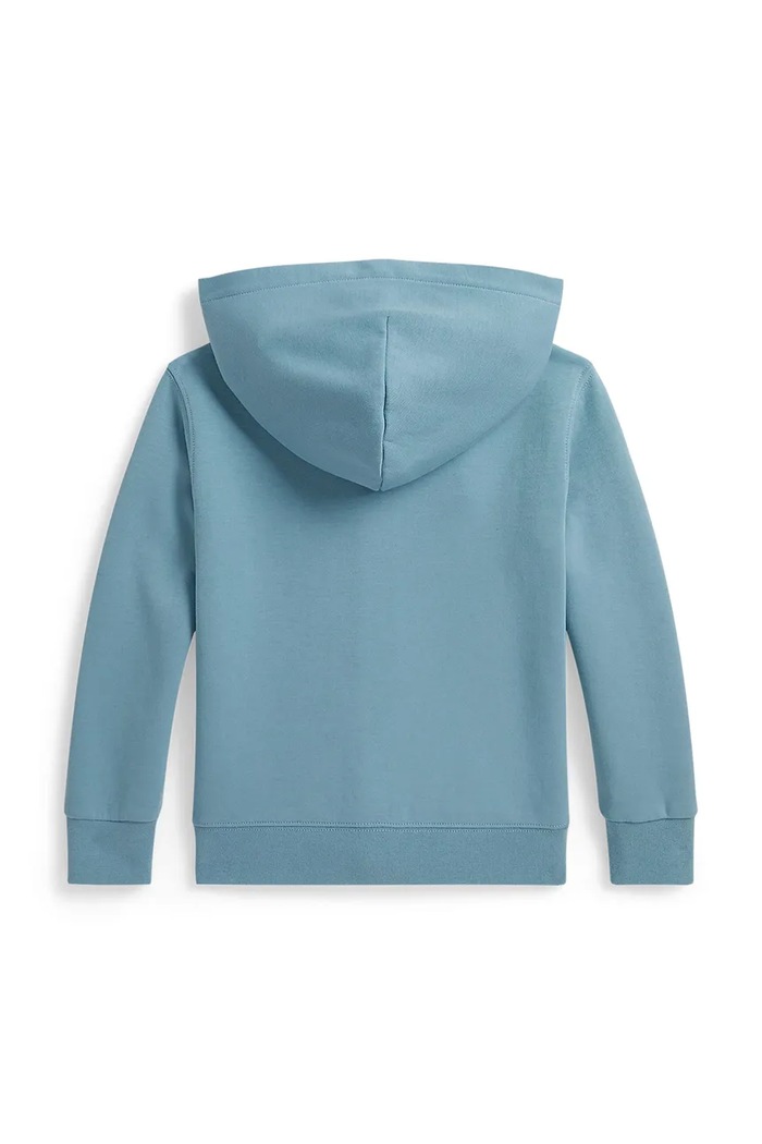 Polo Ralph Lauren mikina na zips s kapucňou detská s bavlnou 322A95762002 modrá AW26