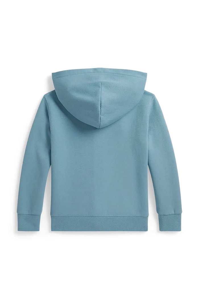Polo Ralph Lauren mikina na zips s kapucňou detská s bavlnou 322A95762002 modrá AW26
