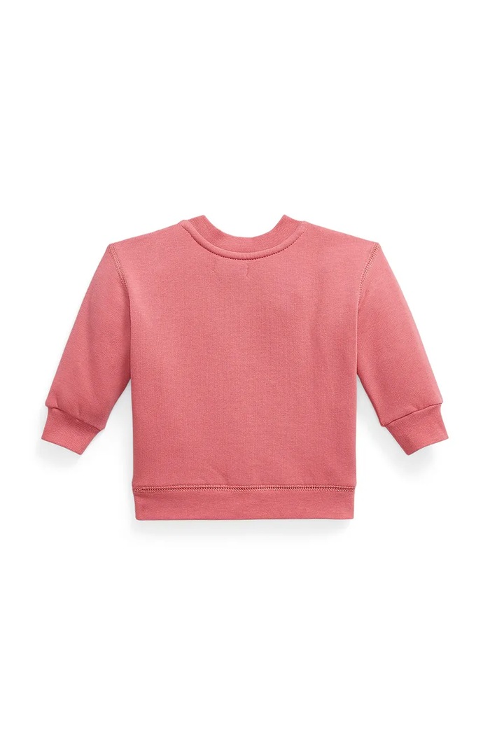 Polo Ralph Lauren mikina dojčenská s bavlnou 320B18891001 ružová AW26