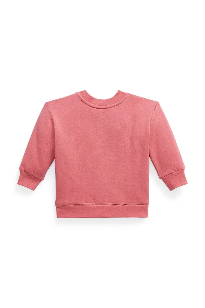 Polo Ralph Lauren mikina dojčenská s bavlnou 320B18891001 ružová AW26