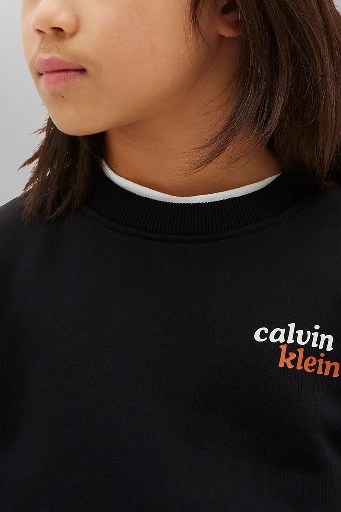 Calvin Klein Jeans bluza dziecięca z bawełną LVCKTJB42B.128.176.9BY2 czarny