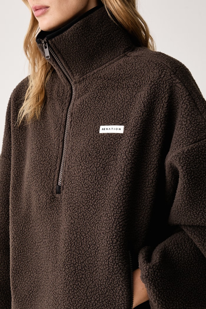 Bluza damska polarowa Rotate P.E Nation 263J088 brązowy