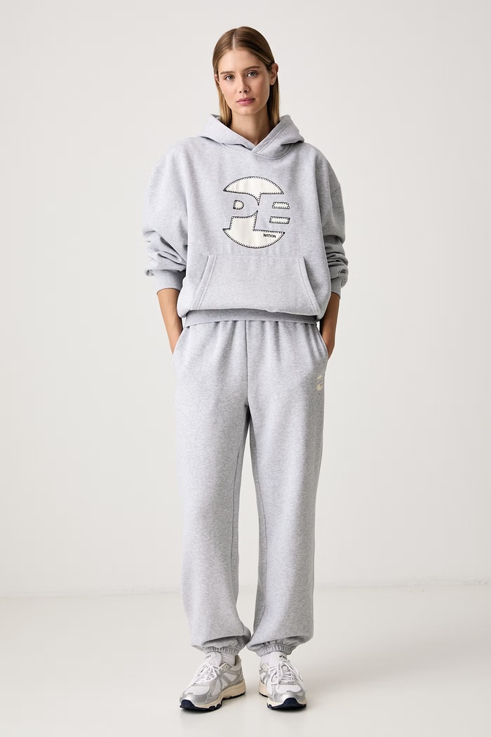 P.E Nation Bluza z kapturem damska z bawełną Voltage 263H119 szary AW26