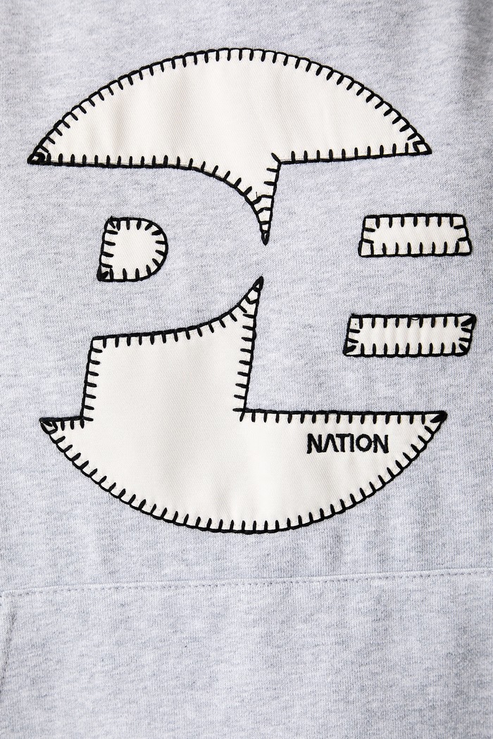 Bluza z kapturem damska z bawełną Voltage P.E Nation szary 263H119