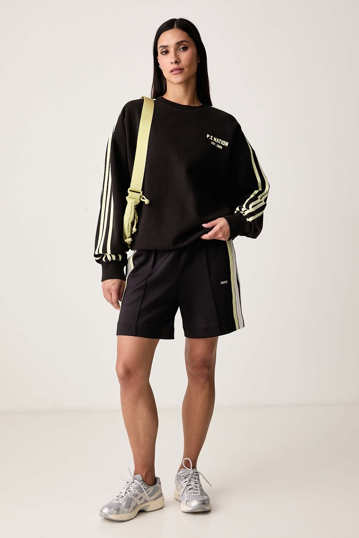 P.E Nation Bluza treningowa damska bawełniana Voltage 263F144 brązowy AW26