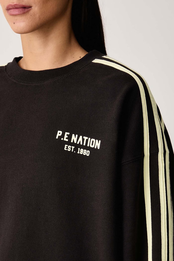 Bluza treningowa damska bawełniana Voltage P.E Nation 263F144 brązowy