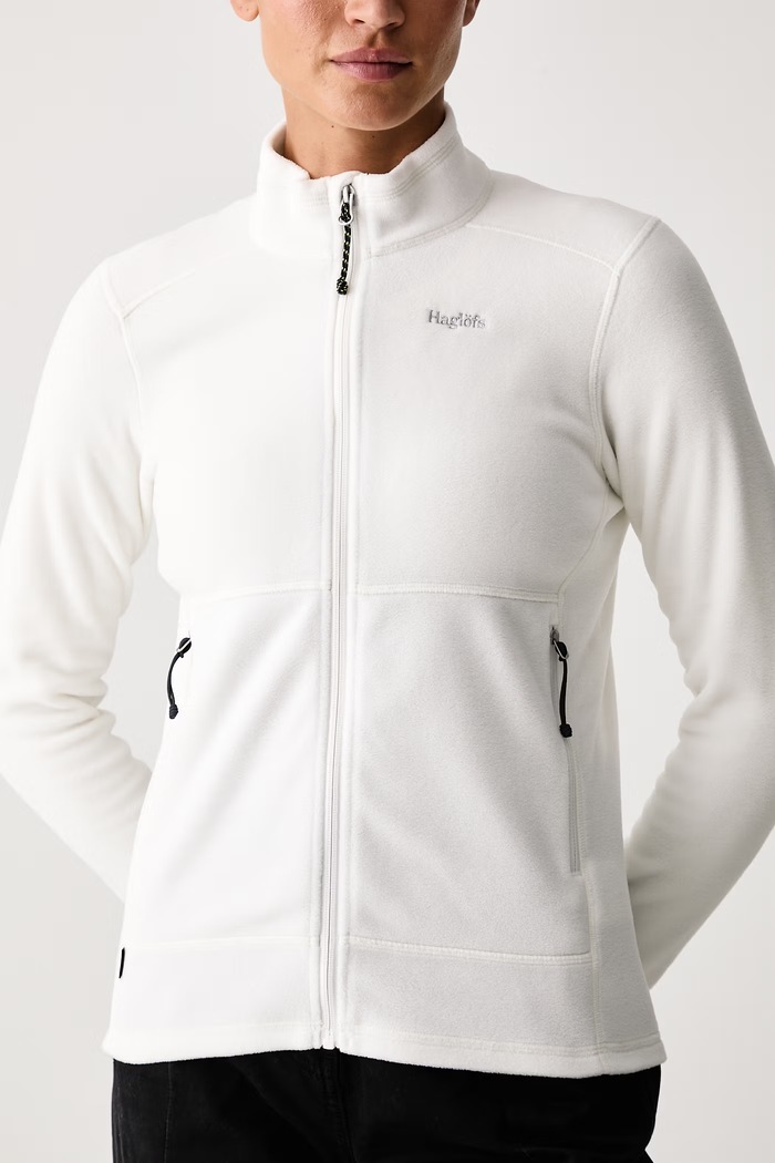 Bluza rozpinana damska polarowa Buteo Mid II Haglöfs 608352 biały