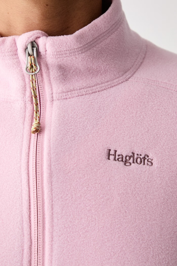 Bluza rozpinana damska polarowa Buteo Mid II Haglöfs różowy 608352
