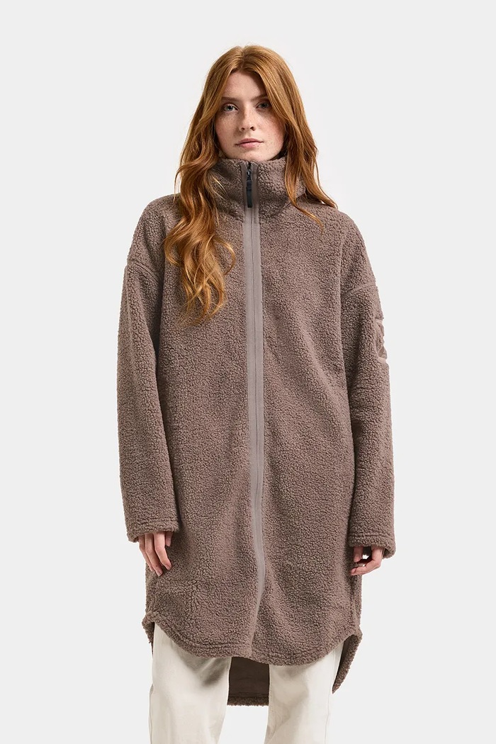 Didriksons Bluza rozpinana damska polarowa JILL brązowy 505829