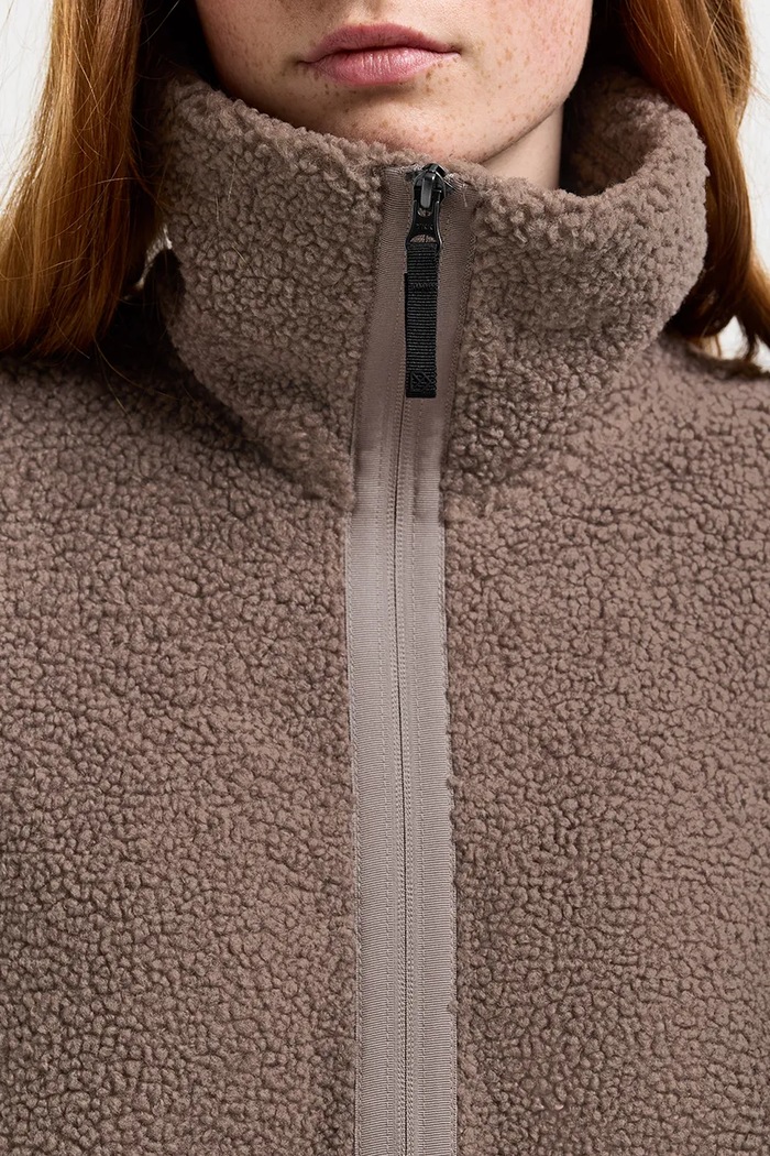 Bluza rozpinana damska polarowa JILL Didriksons 505829 brązowy