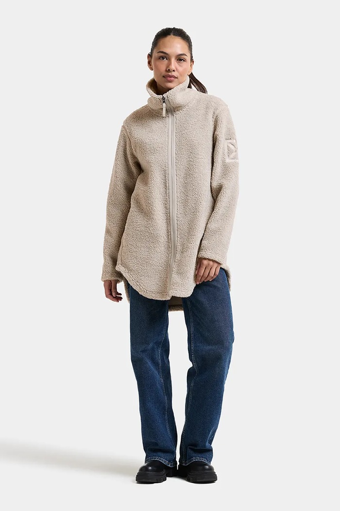 Didriksons Bluza rozpinana damska polarowa UMI 506183 beżowy AW26