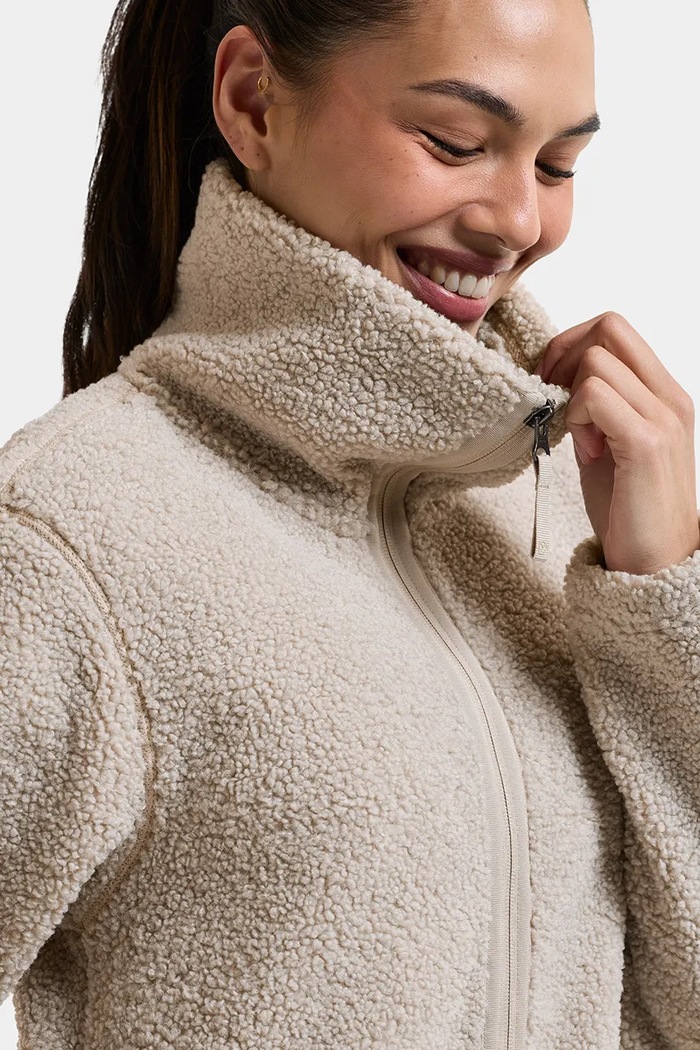 Bluza rozpinana damska polarowa UMI Didriksons 506183 beżowy