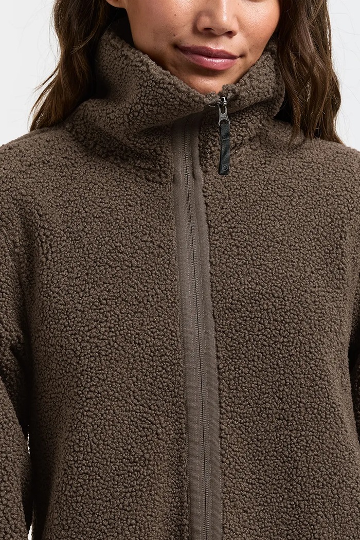 Bluza rozpinana damska polarowa UMI Didriksons 506183 brązowy