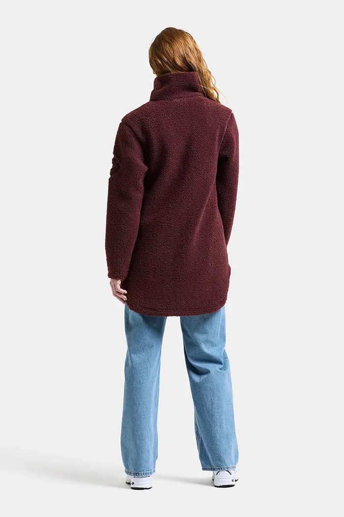 Odzież Didriksons Bluza rozpinana damska polarowa UMI 506183 bordowy