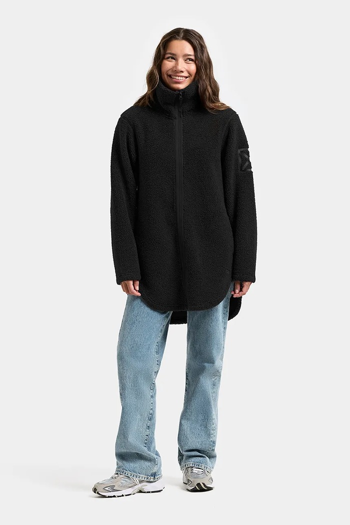 Didriksons Bluza rozpinana damska polarowa UMI 506183 czarny AW26
