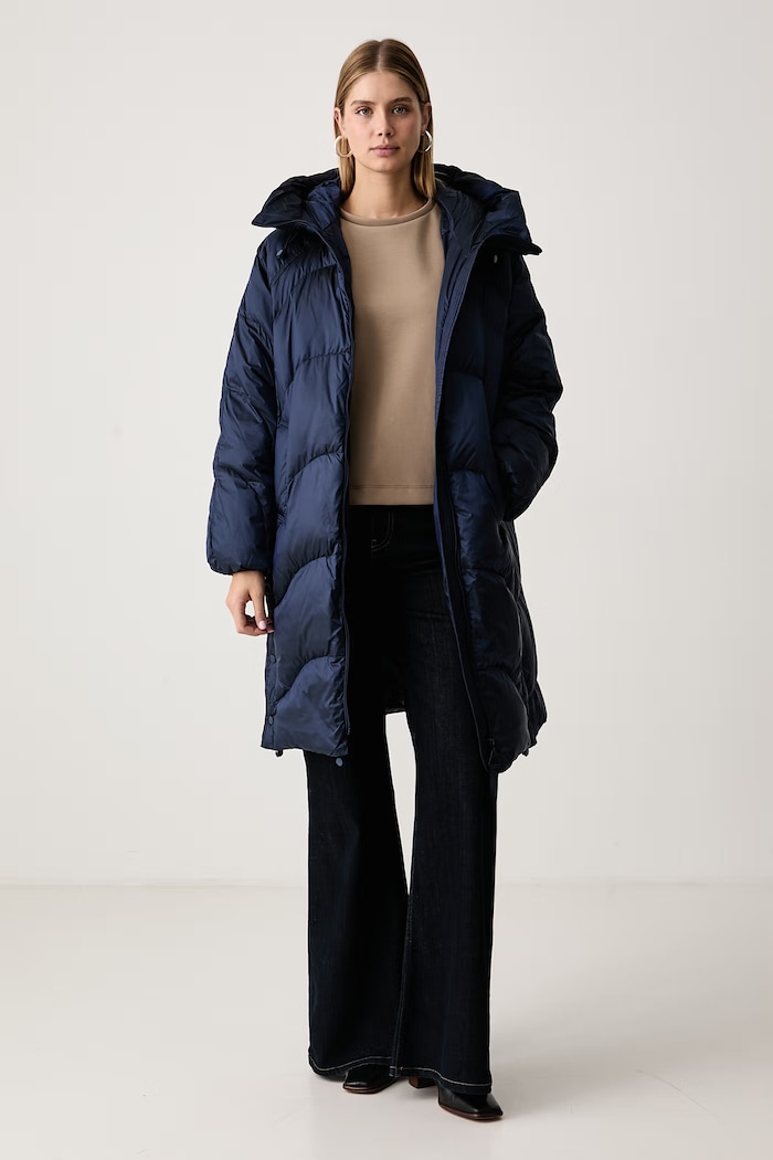 Haveone Bluza damska z bawełną FMI.R004 brązowy AW26