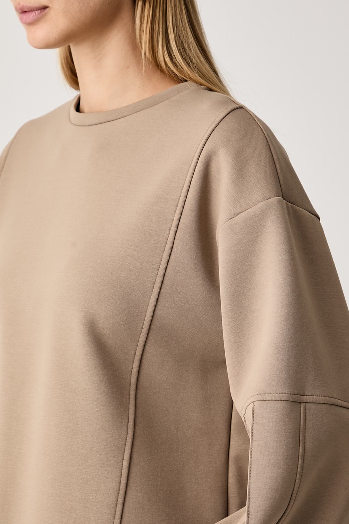 Bluza damska z bawełną Haveone FMI.R004 brązowy