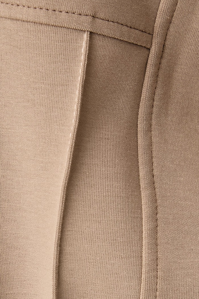 Bluza damska z bawełną Haveone brązowy FMI.R004