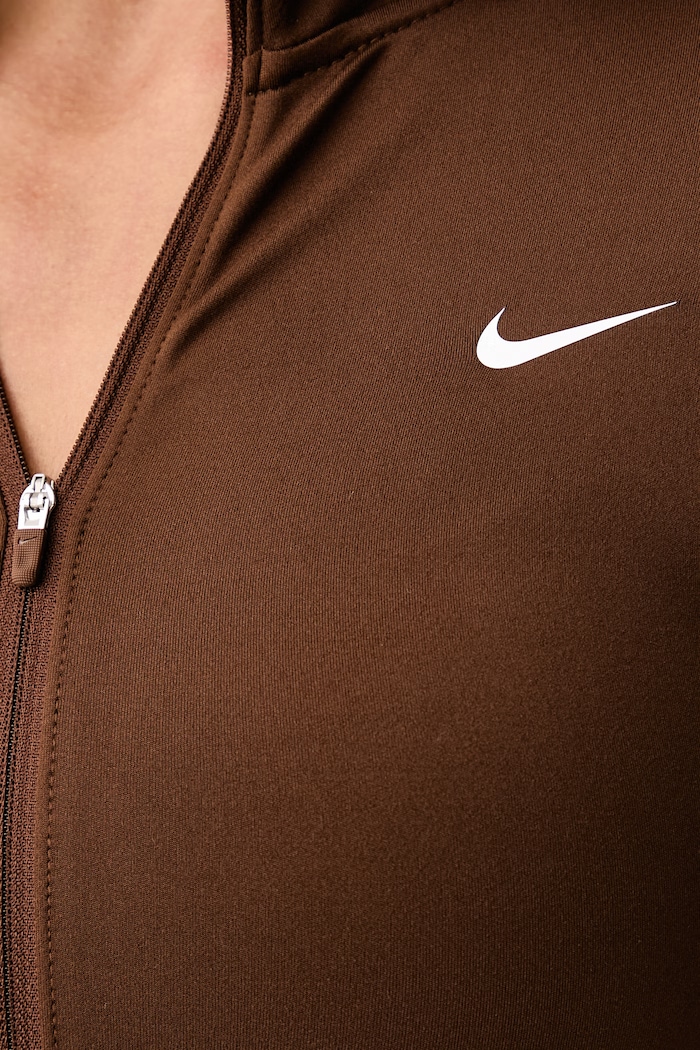 Bluza treningowa damska Nike One Fitted Dri-FIT Nike brązowy IM7046.259
