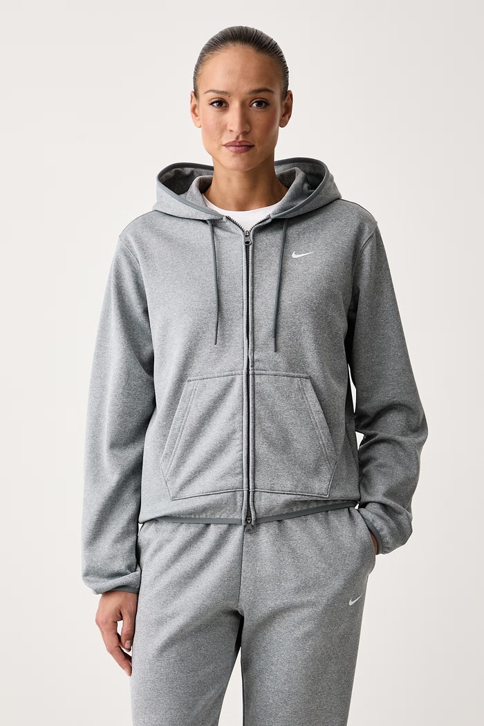Nike Edzős melegítőfelső női Studio Fleece Therma-FIT szürke IO0433.084