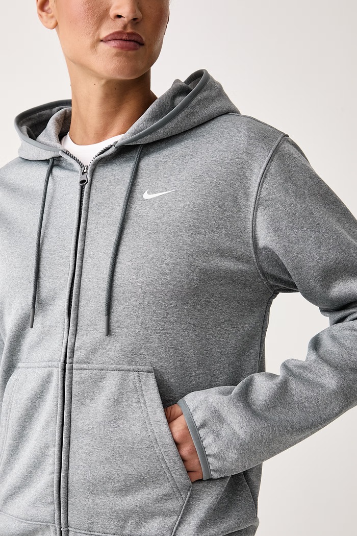 Edzős melegítőfelső női Studio Fleece Therma-FIT Nike IO0433.084 szürke