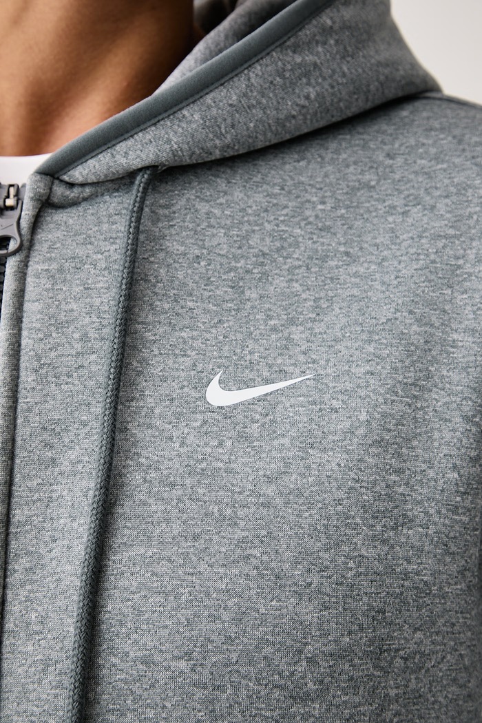 Edzős melegítőfelső női Studio Fleece Therma-FIT Nike szürke IO0433.084